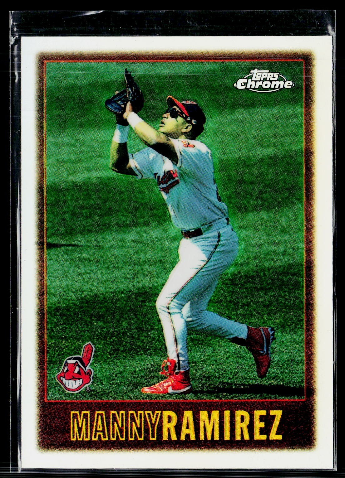 1997 Topps Chrome #106 Manny Ramirez Refractor BS191 1997 Topps Chrome #106 Manny Ramirez Refractor BS191