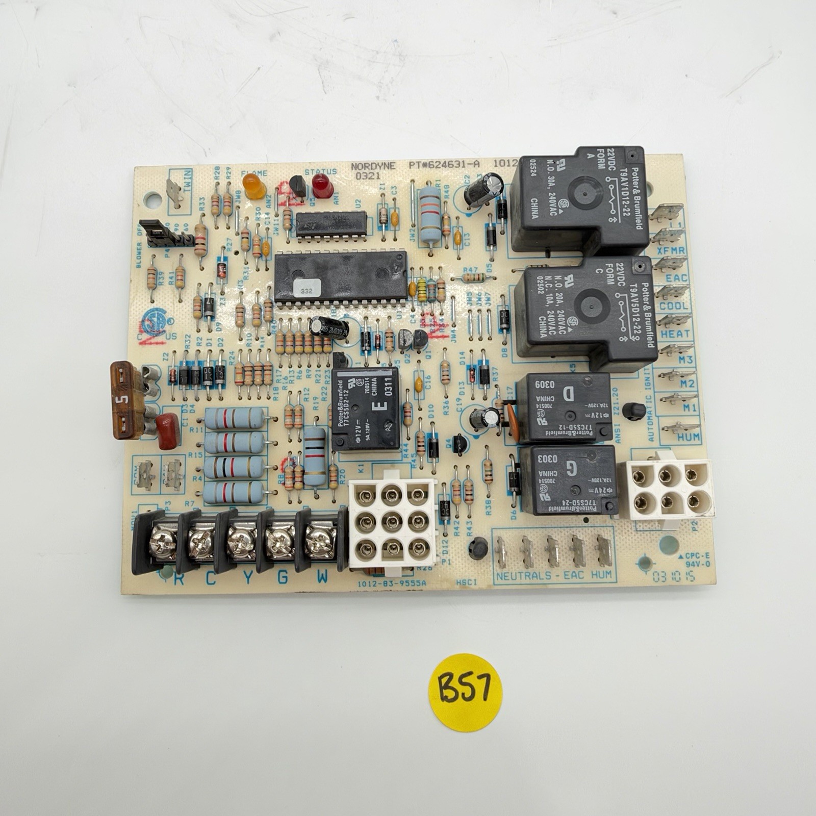 NORDYNE 624631-A Furnace Control Circuit Board 1012-955A