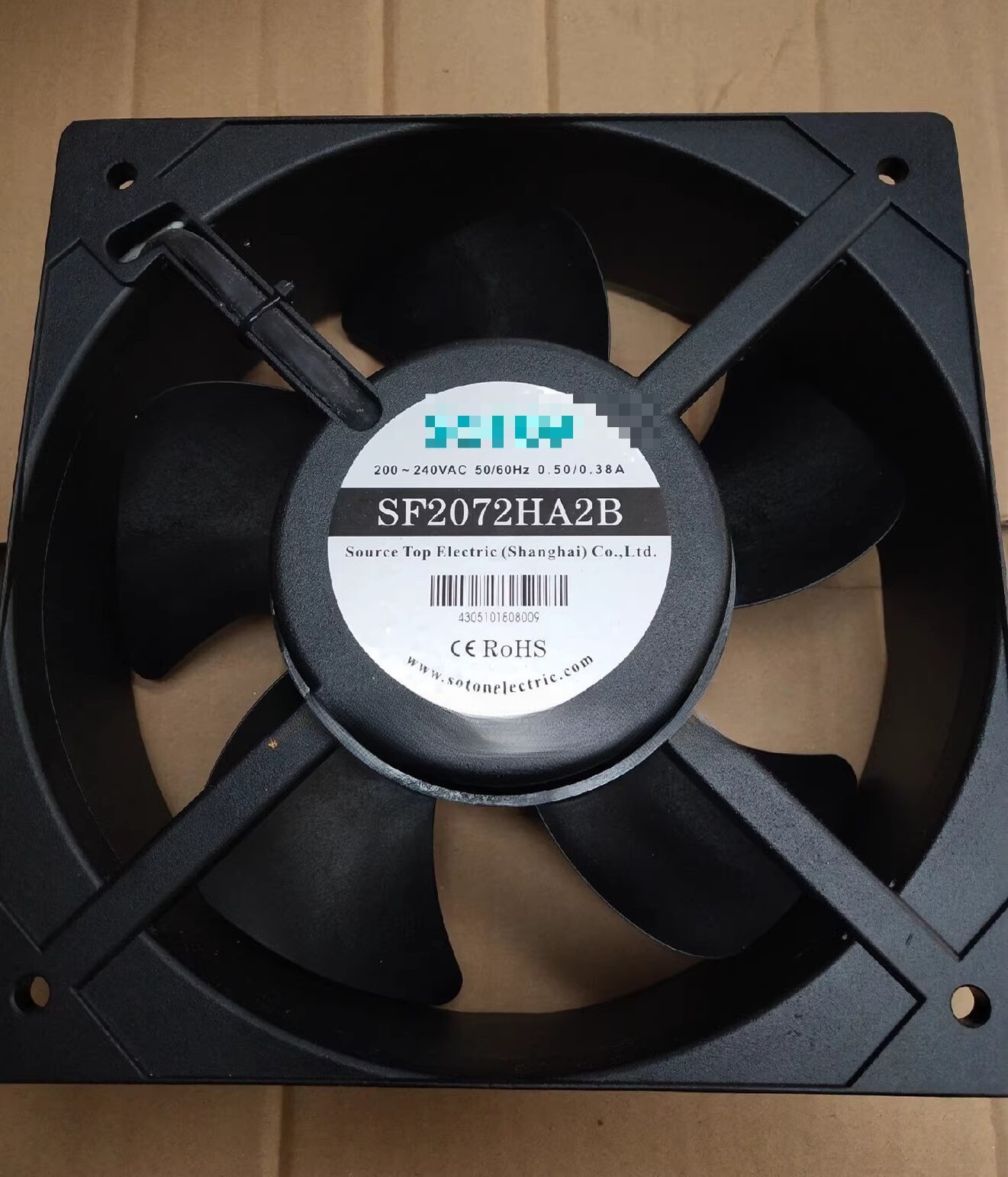 SOTOP SF2072HA2B AC220V 0.50A 20572 20.5CM Axial Fan SOTOP SF2072HA2B AC220V 0.50A 20572 20.5CM Axial Fan