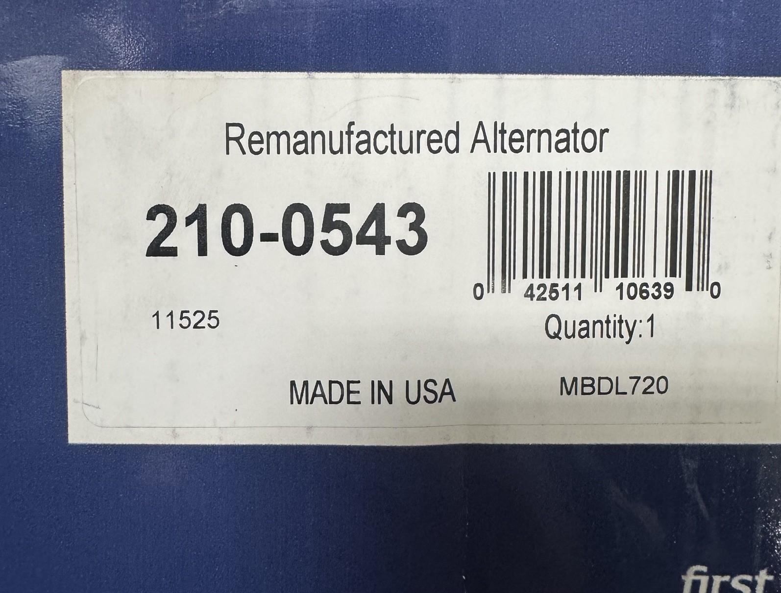 For Remanufactured Alternator DENSO 210-0543 For Remanufactured Alternator DENSO 210-0543