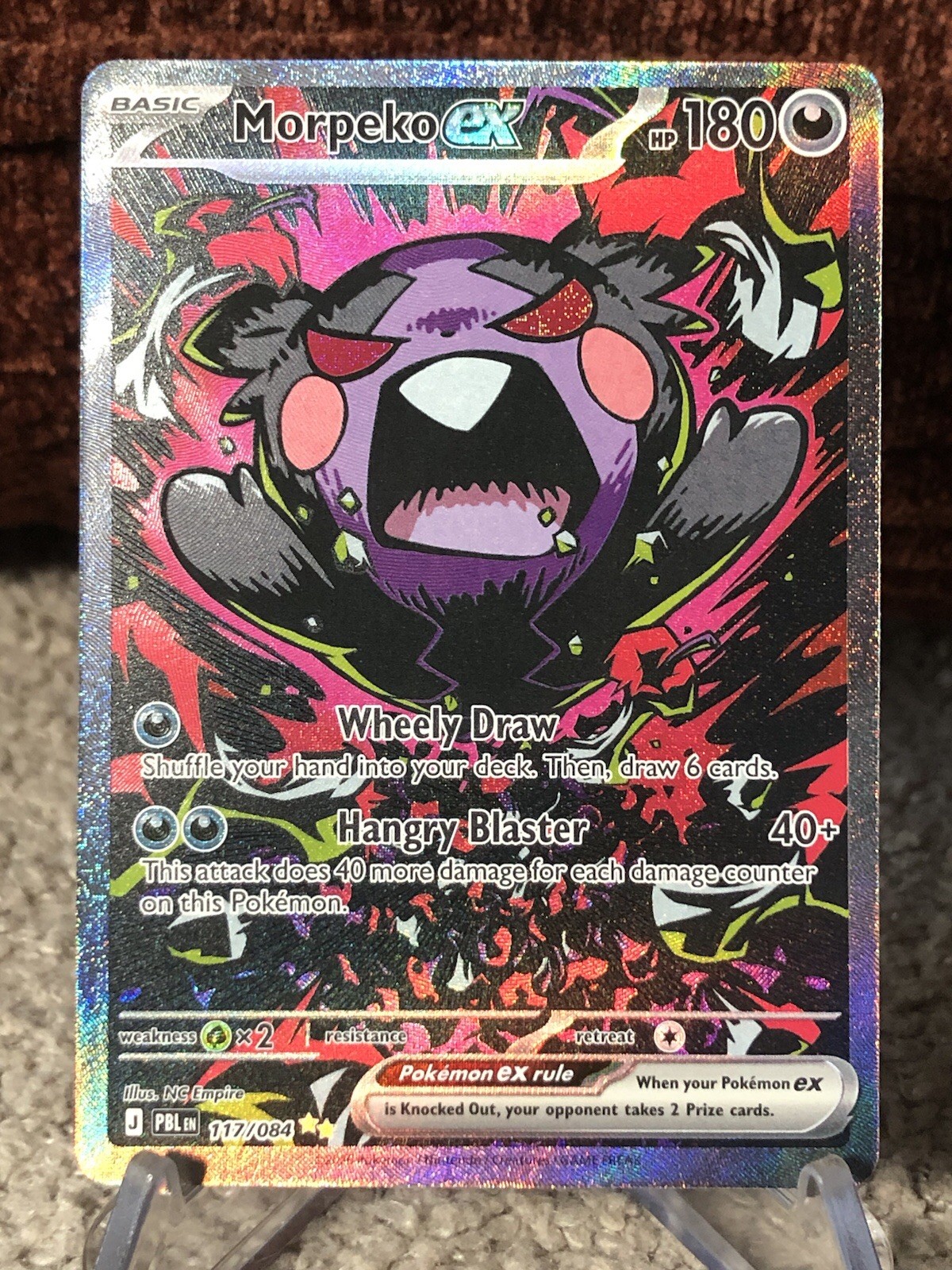 Pokémon TCG ME: Pitch Black - Morpeko ex 117/084 - Special Illustration Rare Pokémon TCG ME: Pitch Black - Morpeko ex 117/084 - Special Illustration Rare