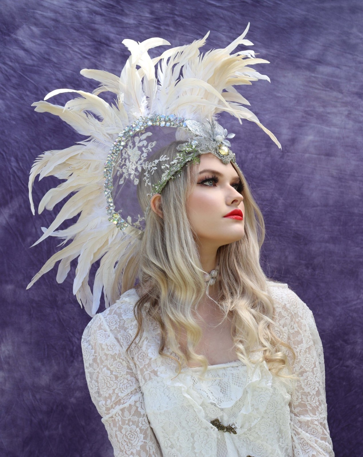 Fashion Headpieces custom made mohawk for photoshoots, weddings