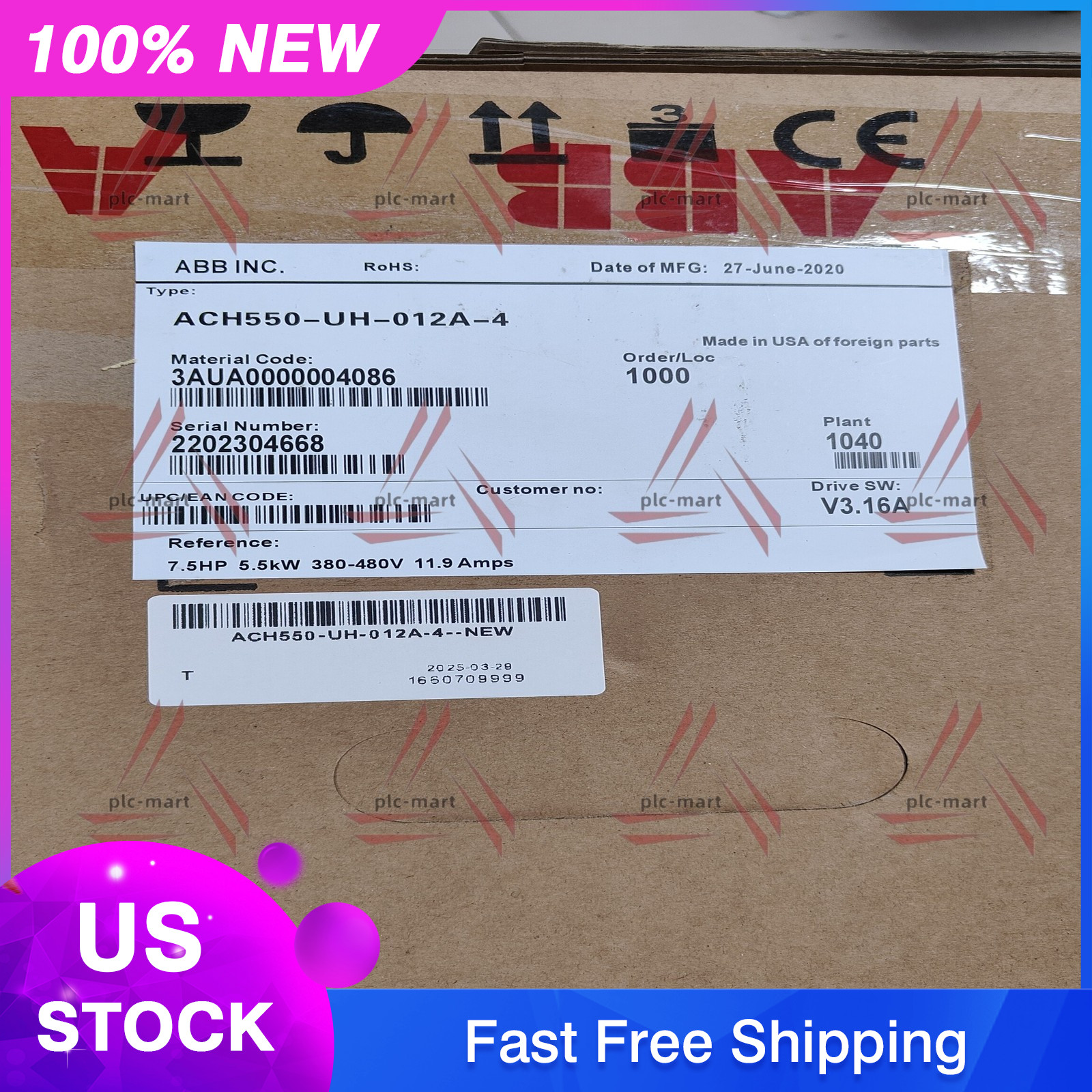 1PC Brand New ABB ACH550-UH-012A-4 1PC Brand New ABB ACH550-UH-012A-4