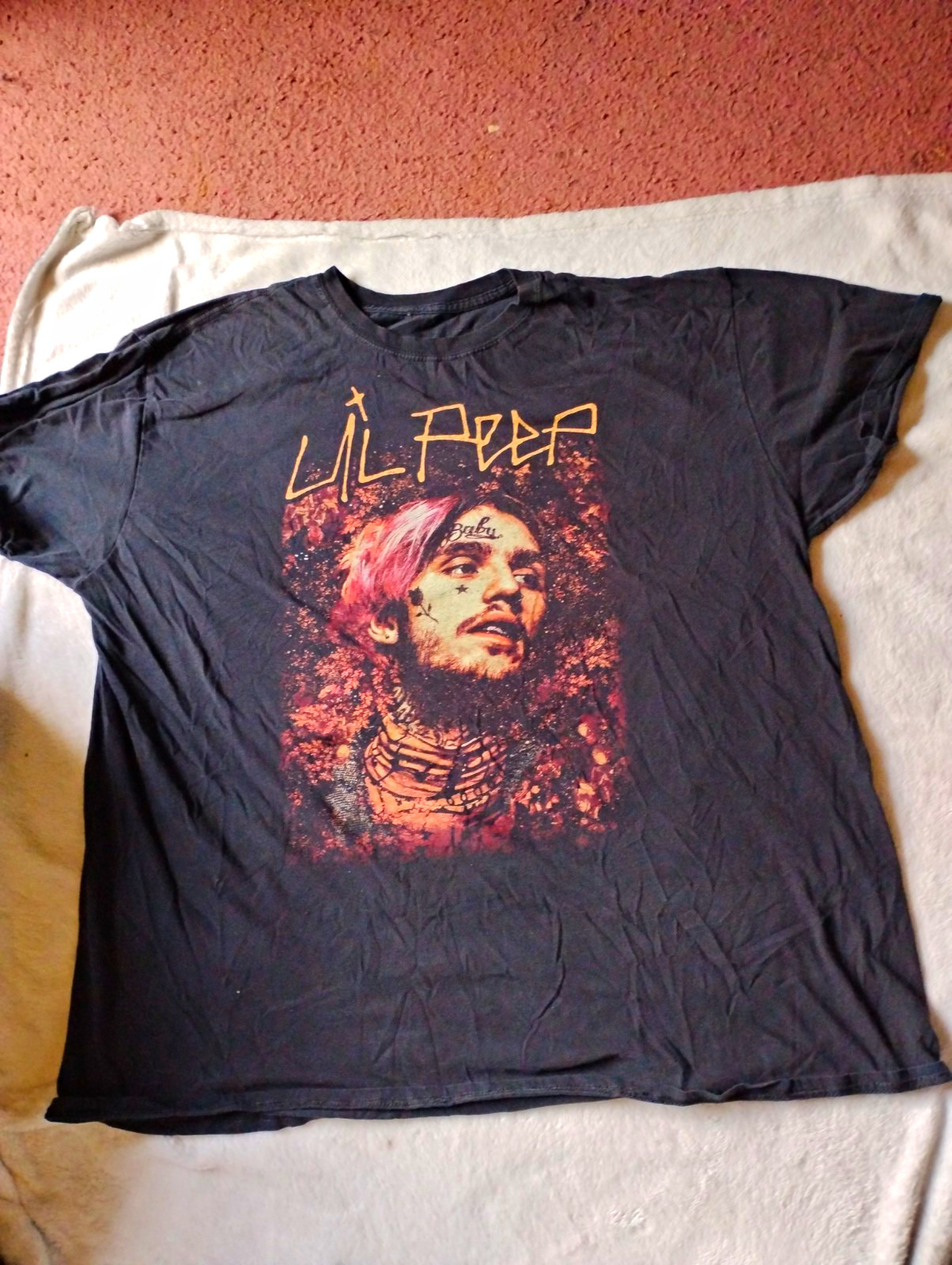 Lil Peep Graphic T-Shirt Black Rap & Hip Hop Music Artist Tee Lil Peep Graphic T-Shirt Black Rap & Hip Hop Music Artist Tee