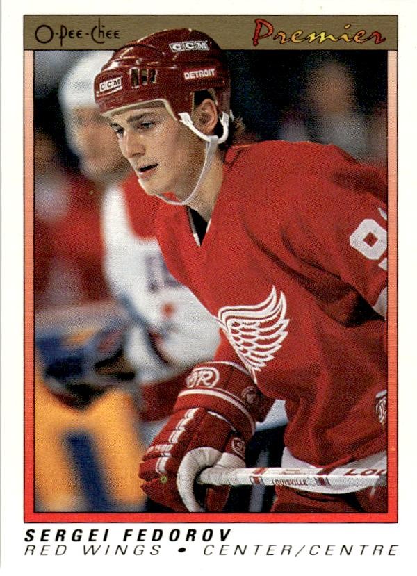 1990-91 O-Pee-Chee Premier #30 Sergei Fedorov 1990-91 O-Pee-Chee Premier #30 Sergei Fedorov