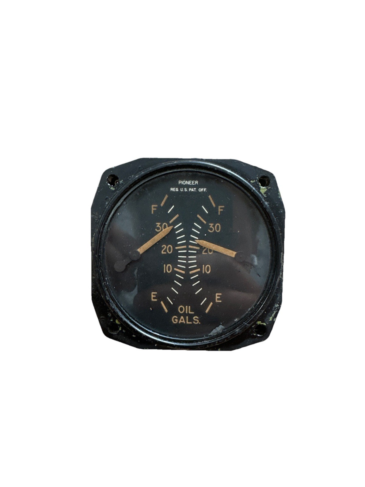 Magnesyn Dual Indicator Type 21000-58A-13-A1 Oil Gals. Bendix Aviation Magnesyn Dual Indicator Type 21000-58A-13-A1 Oil Gals. Bendix Aviation