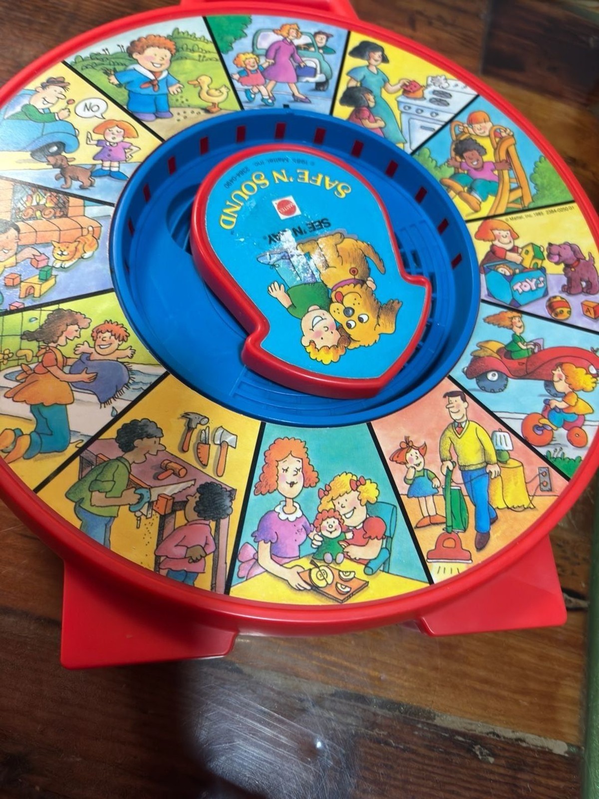 Vintage 1985 Mattel See 'N Say Safe 'N Sound Talking Toy Vintage 1985 Mattel See 'N Say Safe 'N Sound Talking Toy