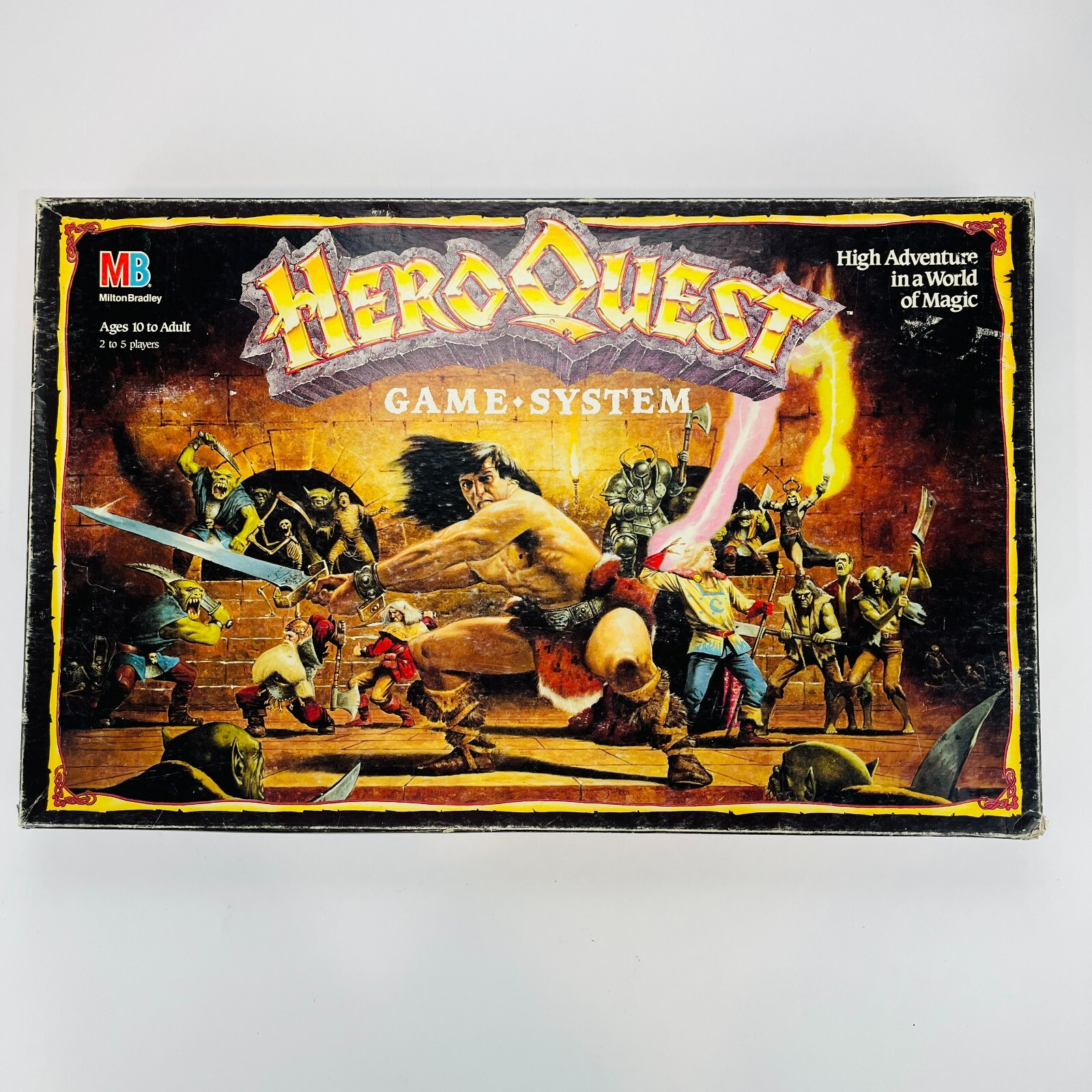 VTG Original HeroQuest Board Game System 1989 1990 100% Complete Very Sharp