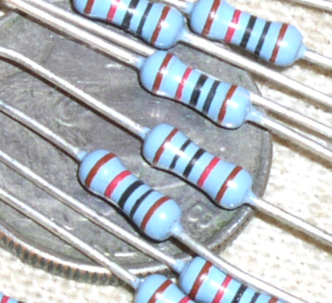 10 NEW 10K 10 K METAL FILM MF 10 KILO OHM 1/4W .25 W WATT PRECISION 1% RESISTOR