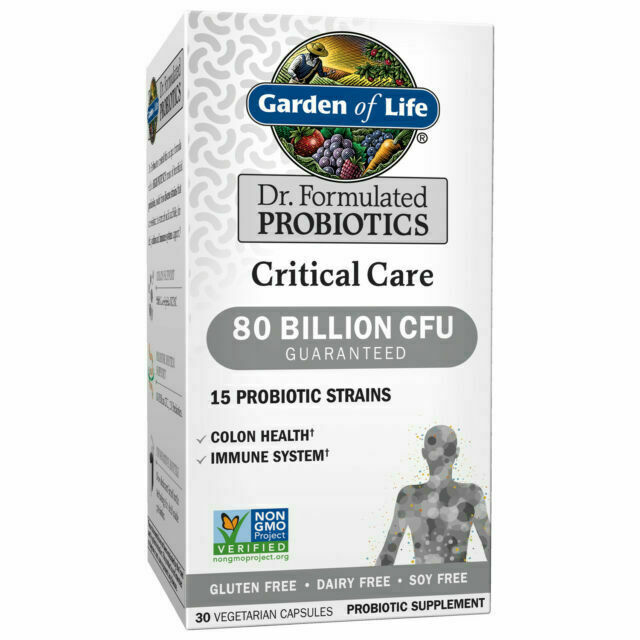 (3x) Garden of Life Dr. Formulated Probiotics 80 Billion Critical Care - 30 Ct