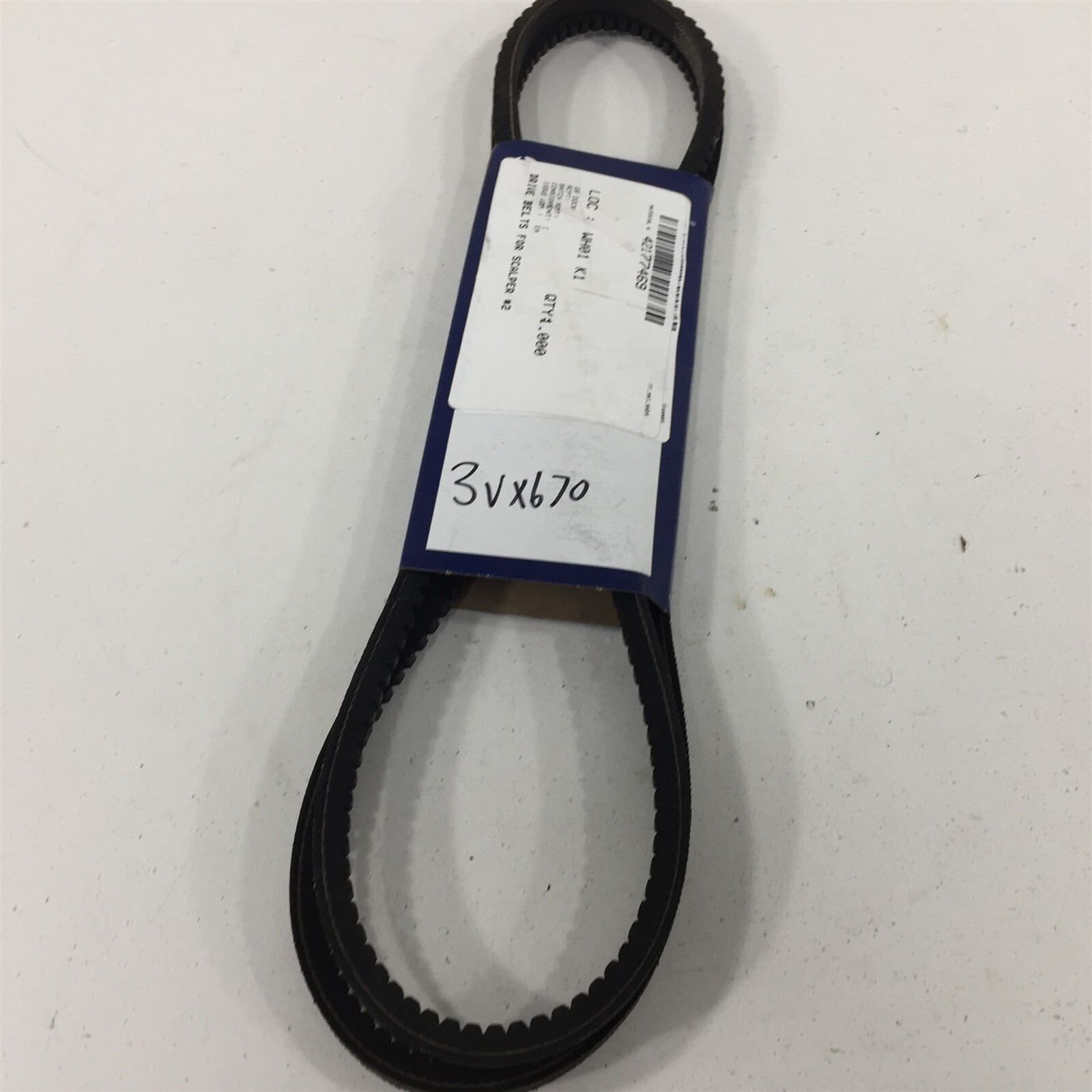 Goodyear Hy-T Wedge 3VX670 Cogged V Belt Matchmaker Goodyear Hy-T Wedge 3VX670 Cogged V Belt Matchmaker