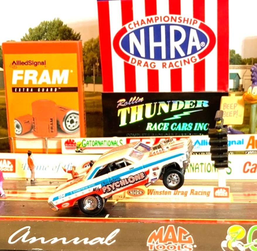 HOT WHEELS DRAG STRIP DEMONS 1965 MERCURY COMET CYCLONE A/FX GASSER  PSYCHLONE