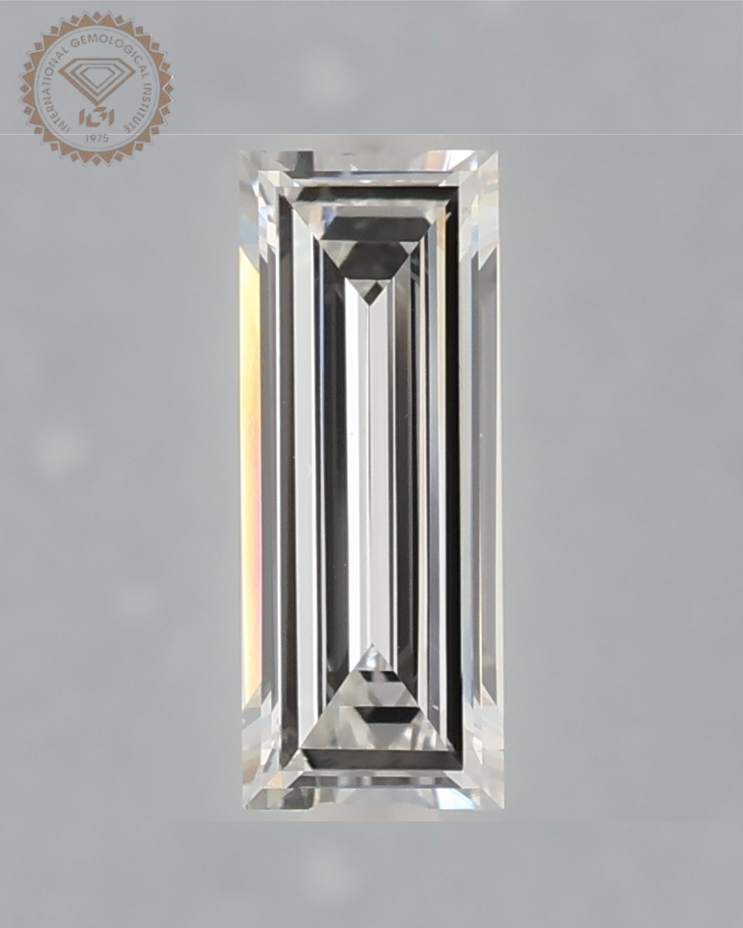 1.00 CT Tapered Baguette E VS1 Excellent IGI Certified Loose Lab Grown Diamond