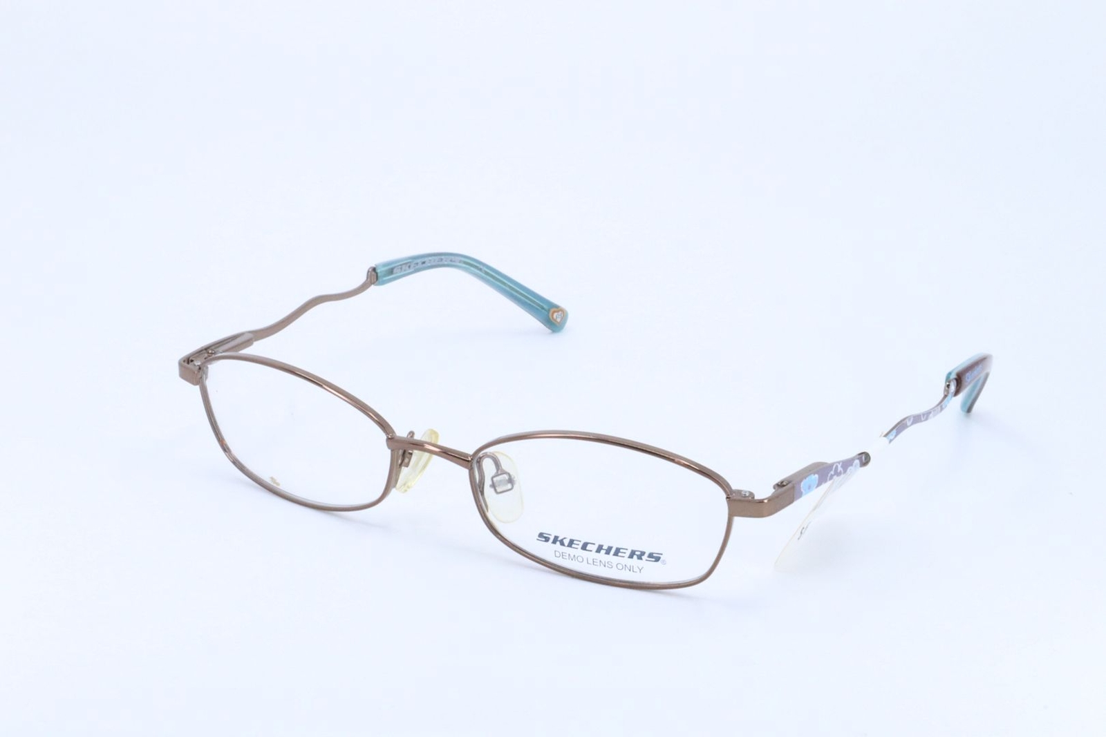 Skechers SK1013 Brown Oval Girls Full Rim 44-15-120 Eyeglasses Frames