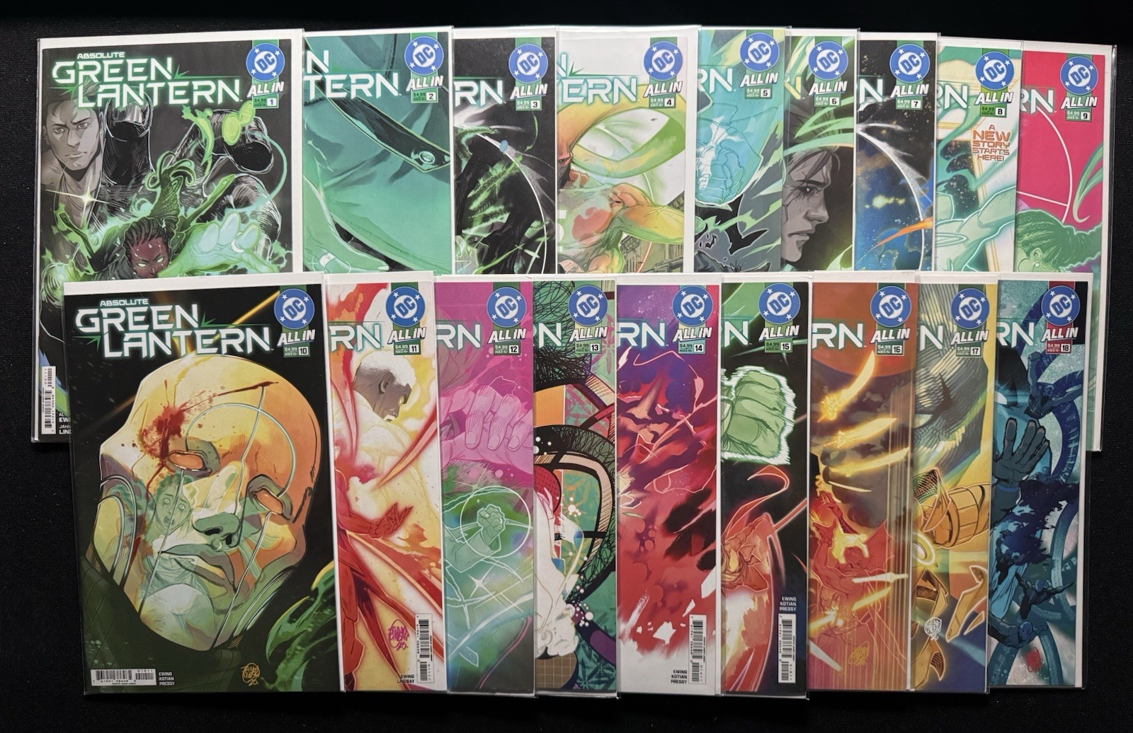 Absolute Green Lantern 1-18 Complete Run ALL 1st Print Main Cover A Set