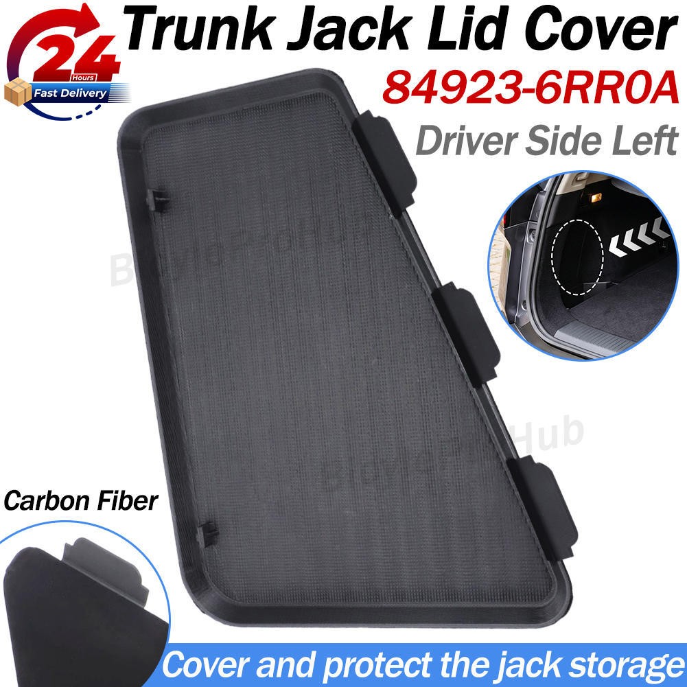 For 2021-2026 Nissan Rogue Trunk Jack Lid Cover Driver Side Left 84923-6RR0A BL For 2021-2026 Nissan Rogue Trunk Jack Lid Cover Driver Side Left 84923-6RR0A BL
