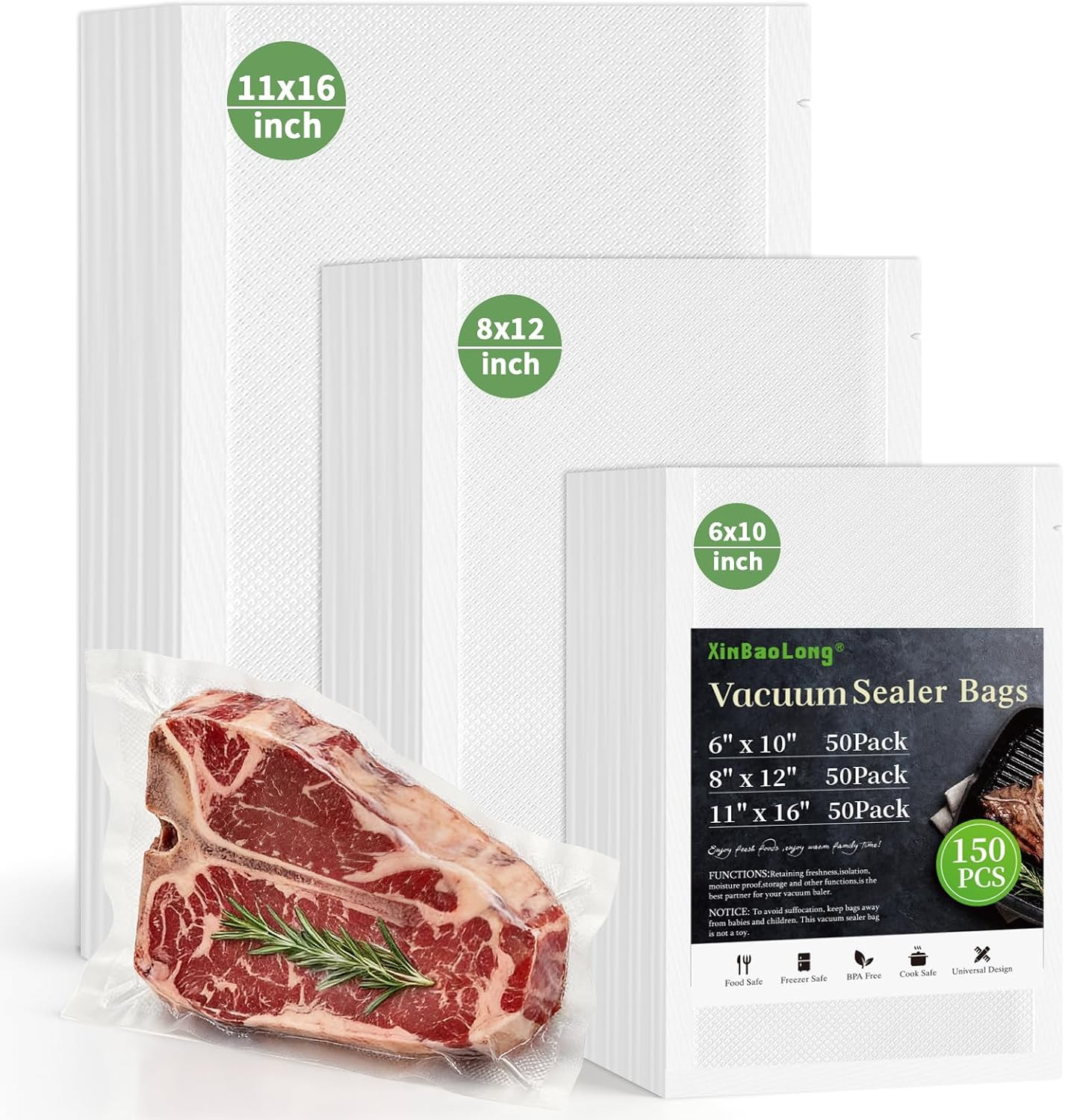 Vacuum Sealer Bags, 11\ Vacuum Sealer Bags, 11\