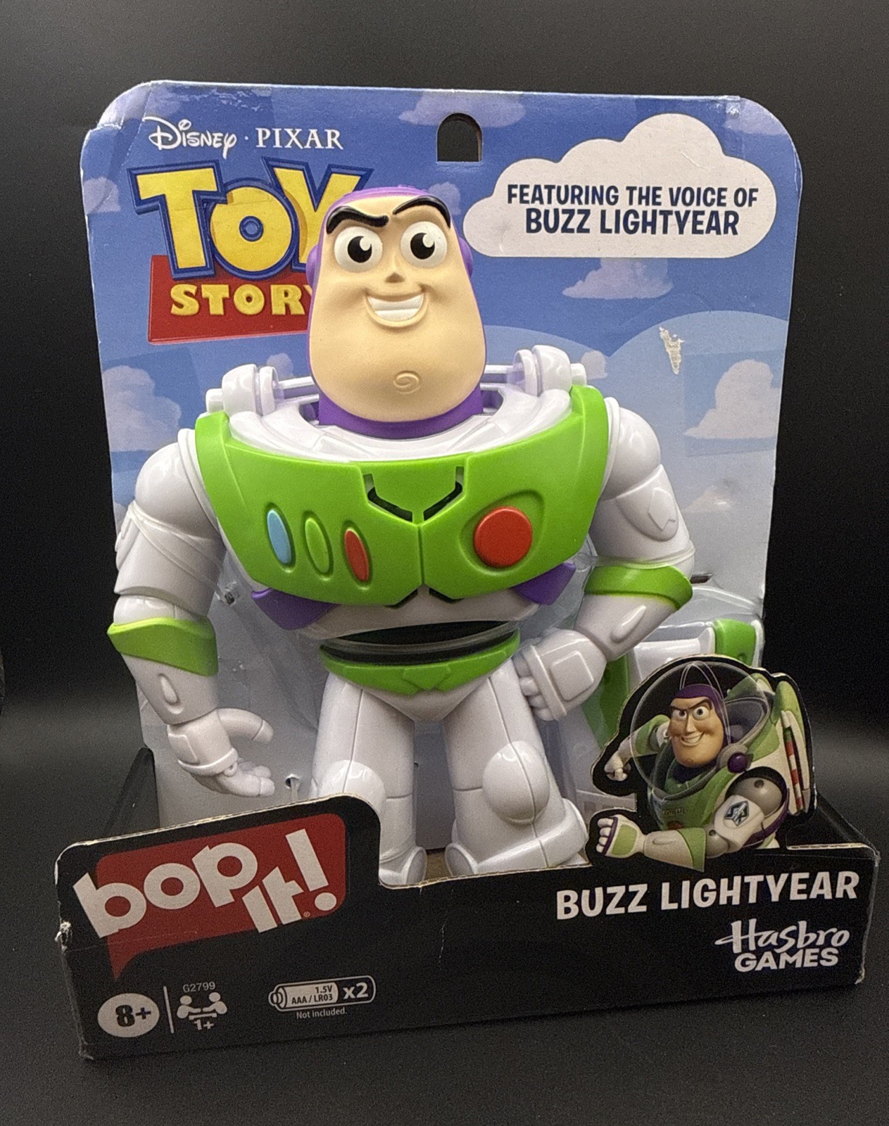 Bop It Disney Pixar Buzz Lightyear Edition Game Req 2 AAA Bop It Disney Pixar Buzz Lightyear Edition Game Req 2 AAA