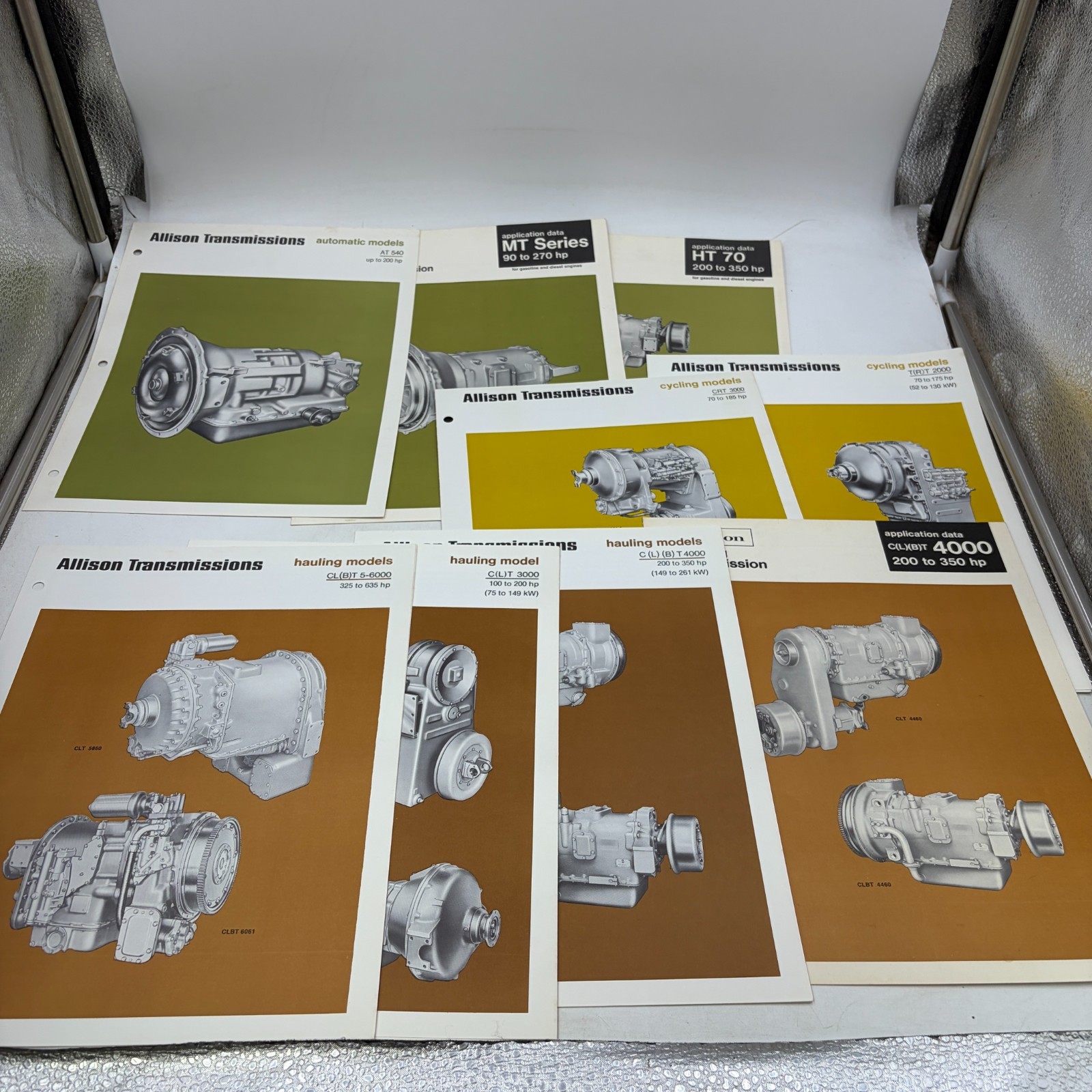 Lot 9 Detroit Diesel Allison Transmission Sales Brochures AT540 MT HT70 CLT CRT