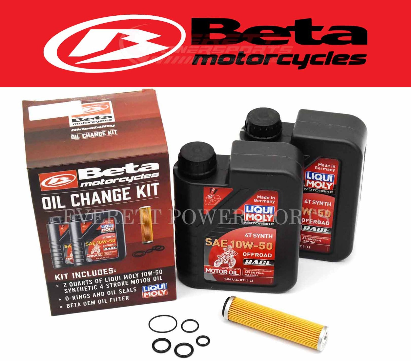 Oil Change Kit 10w50 Synthetic 2013-2023 RR RR-S & Racing 4 Stk LiquiMoly #C194