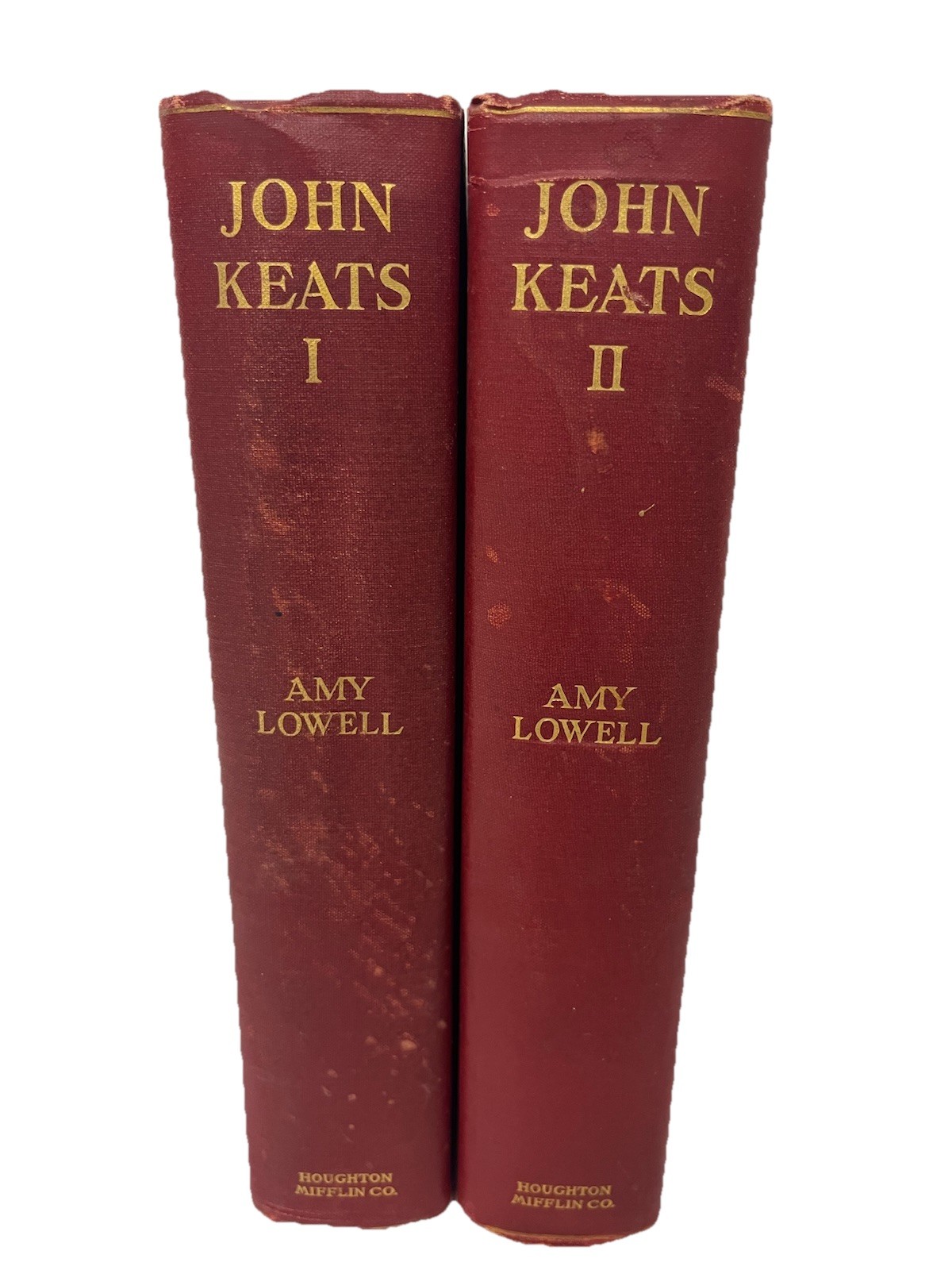 John Keats by Amy Lowell 2 Volume Set 1925 Reprint Houghton Mifflin Riverside HC John Keats by Amy Lowell 2 Volume Set 1925 Reprint Houghton Mifflin Riverside HC