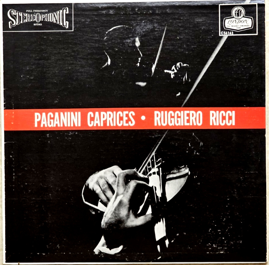 PAGANINI- Caprices Complete- RUGGERIO RICCI- London CS 6163