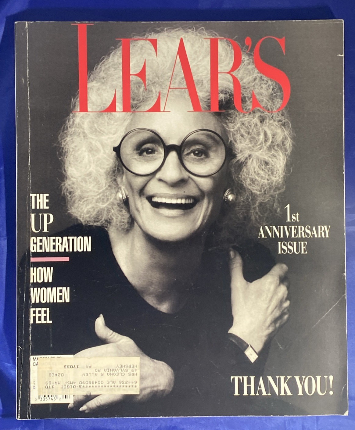 Vintage Lear’s Magazine 1st Anniversary Issue March 1989 Up Generation Designer