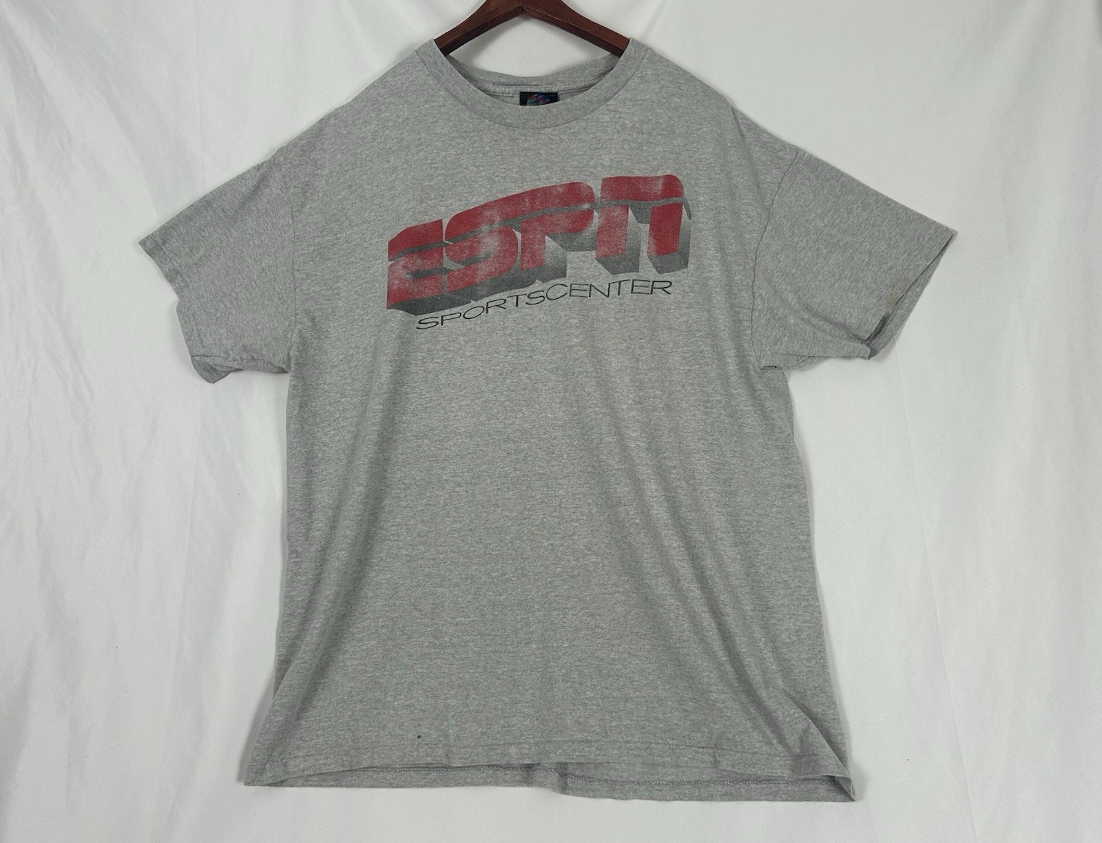 Vintage ESPN SportsCenter T-Shirt Mens XL Gray Made in USA Disney Sports Vintage ESPN SportsCenter T-Shirt Mens XL Gray Made in USA Disney Sports