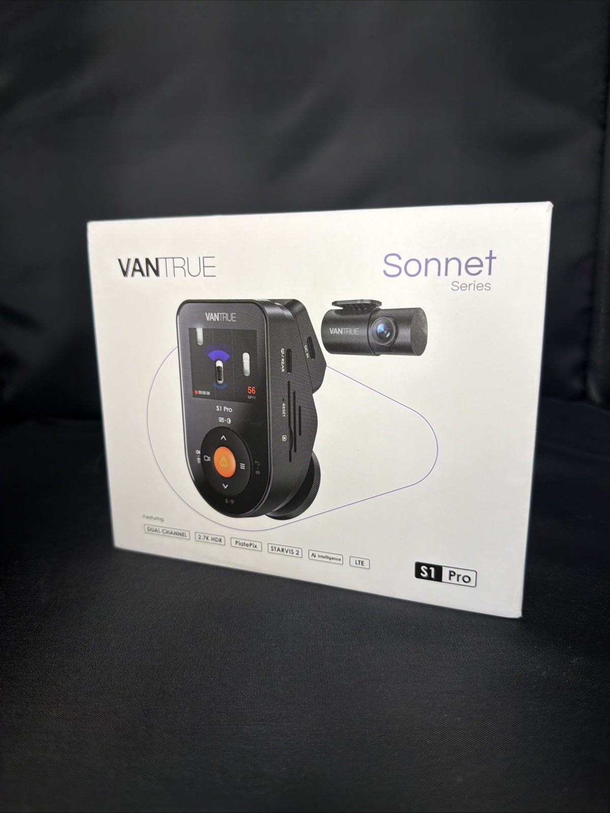 Vantrue S1 Pro Max Sonnet Series 4K 30FPS 1 Channel Dash Cam - Black Vantrue S1 Pro Max Sonnet Series 4K 30FPS 1 Channel Dash Cam - Black