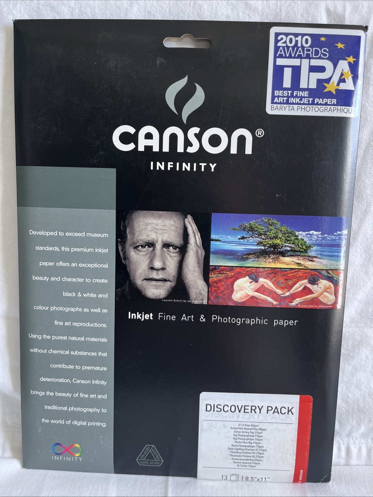 CANSON Infinity Inkjet Fine Art & Photographic Paper Discovery Pack 8.5x11 CANSON Infinity Inkjet Fine Art & Photographic Paper Discovery Pack 8.5x11