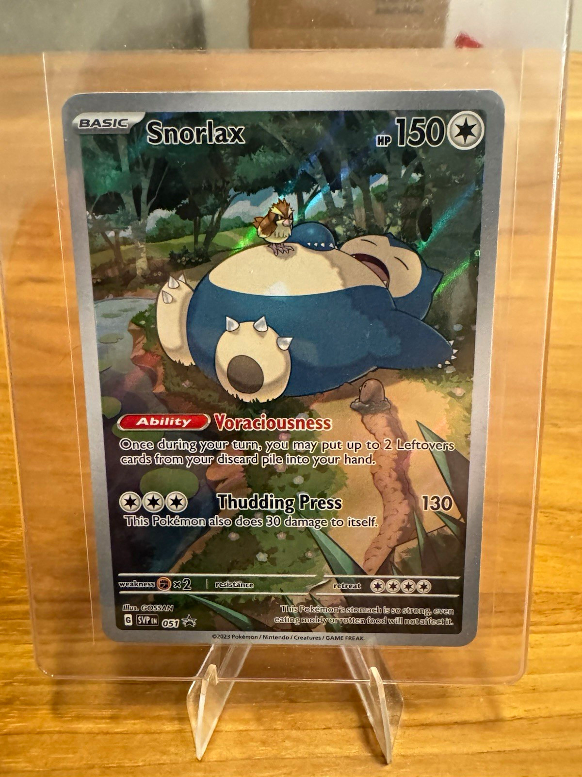 The Pokémon Company Pokémon TCG Snorlax 051 SV Promo Holo English Basic 150HP The Pokémon Company Pokémon TCG Snorlax 051 SV Promo Holo English Basic 150HP