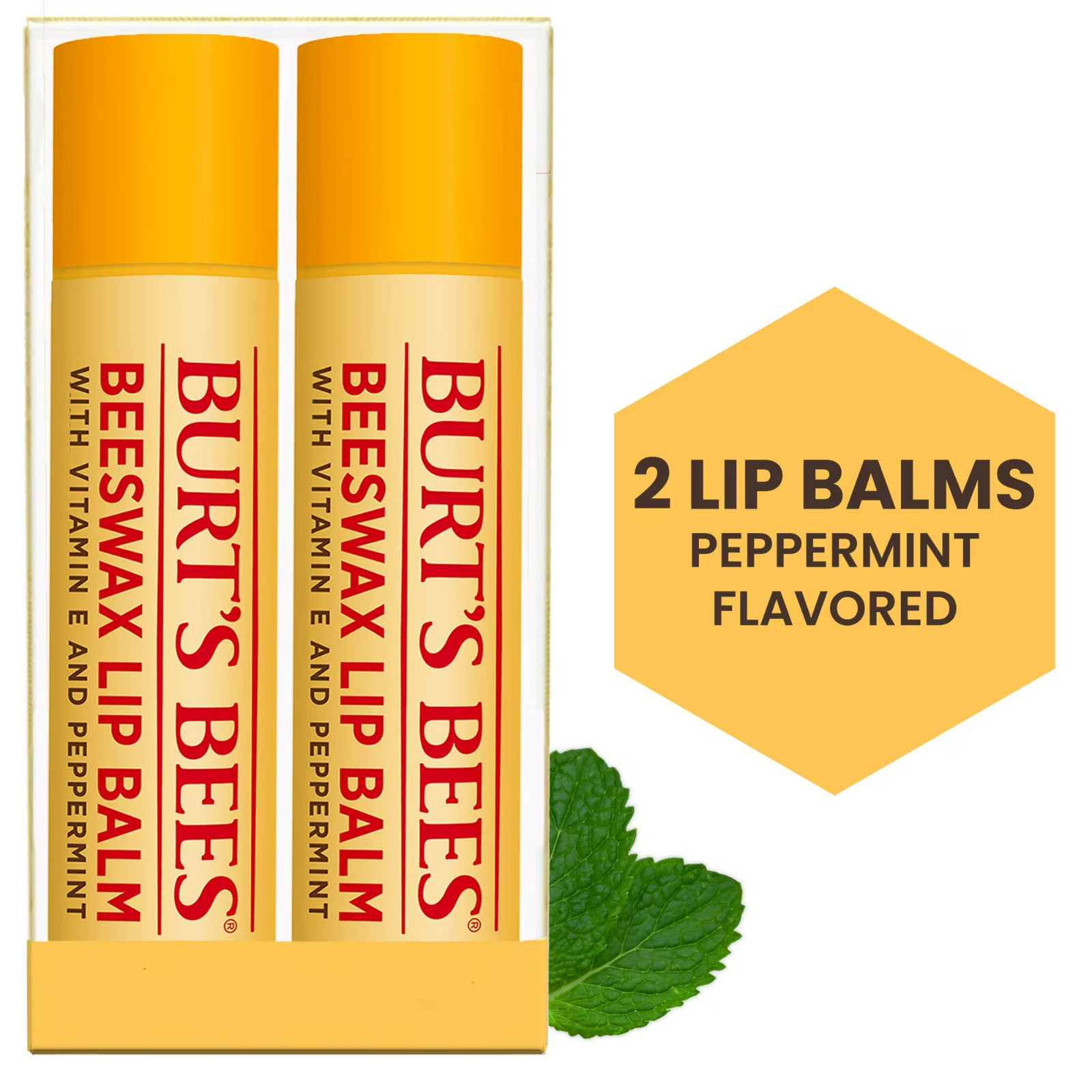 Burt\'s Bees Moisturizing Lip Balm, Original Beeswax, 2 Pack Burt\'s Bees Moisturizing Lip Balm, Original Beeswax, 2 Pack