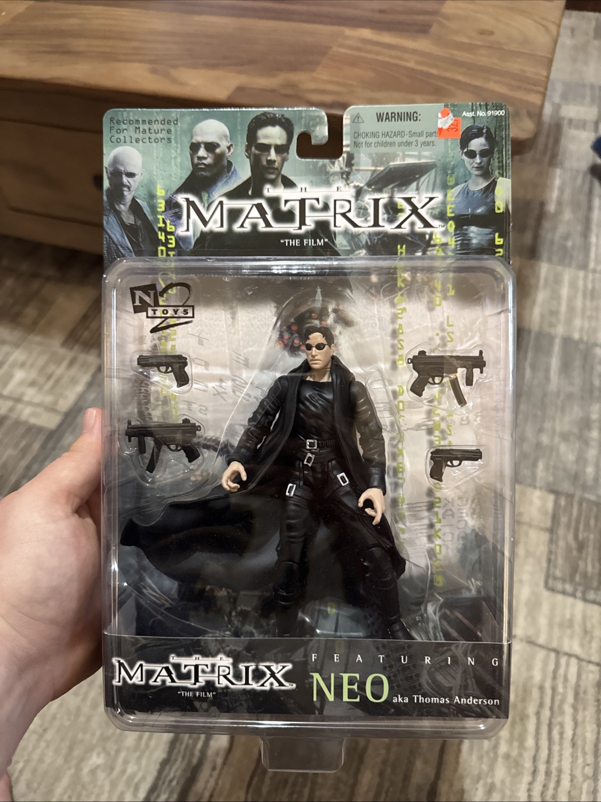Neo Vintage The Matrix Movie Action Figure New 1999 N2Toys Warner Brothers WB Neo Vintage The Matrix Movie Action Figure New 1999 N2Toys Warner Brothers WB