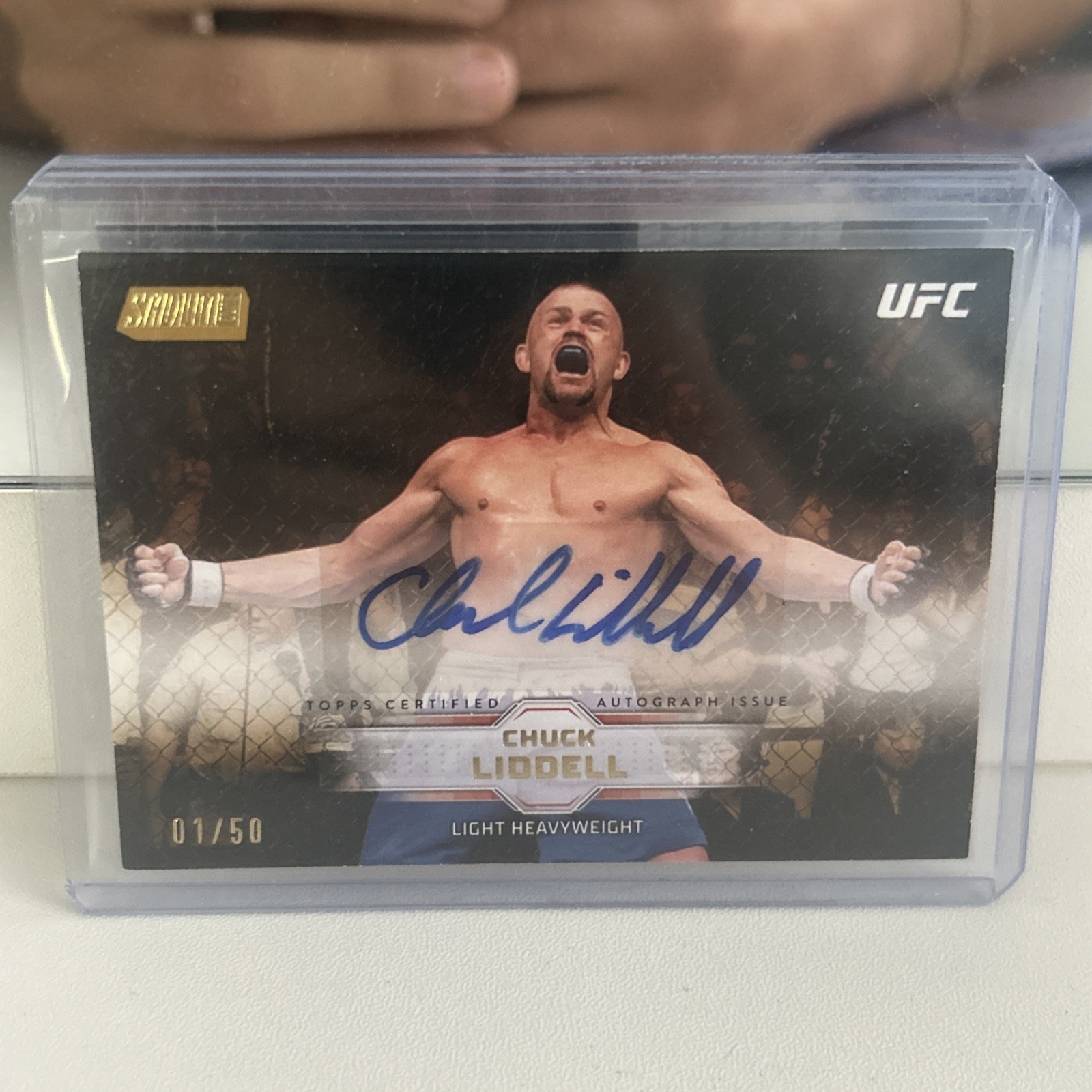 2026 Topps Stadium Club UFC Chuck Liddell Base Auto 1/50 Gold FIRST PRINT 2026 Topps Stadium Club UFC Chuck Liddell Base Auto 1/50 Gold FIRST PRINT