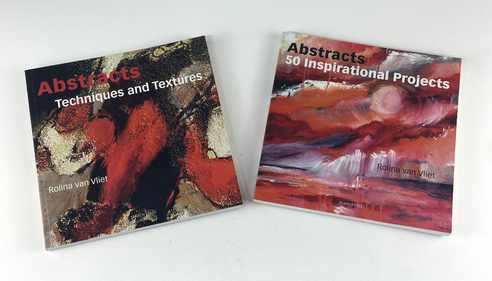 LOT of 2 Abstracts Painting Books Rolina van Vliet Techniques Textures Projects