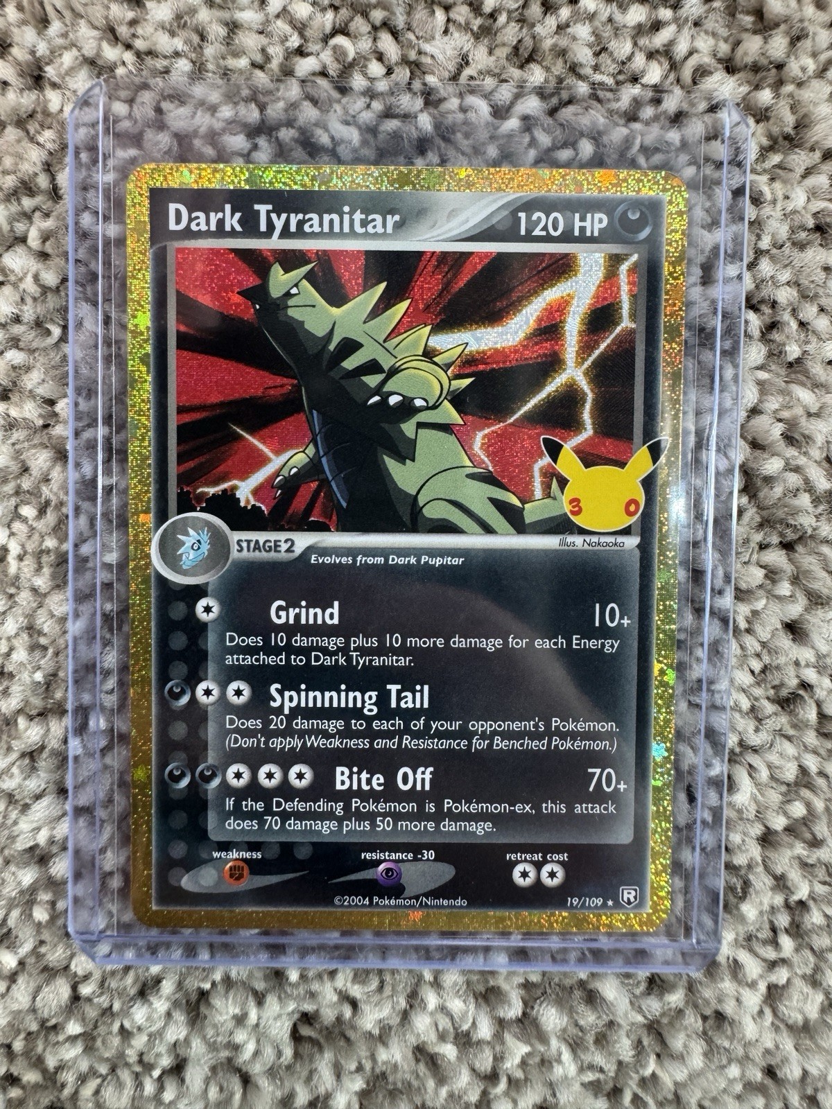 Dark Tyranitar 19/109 Holo ME: 30th Celebration Classic Collection 30C MINT Dark Tyranitar 19/109 Holo ME: 30th Celebration Classic Collection 30C MINT