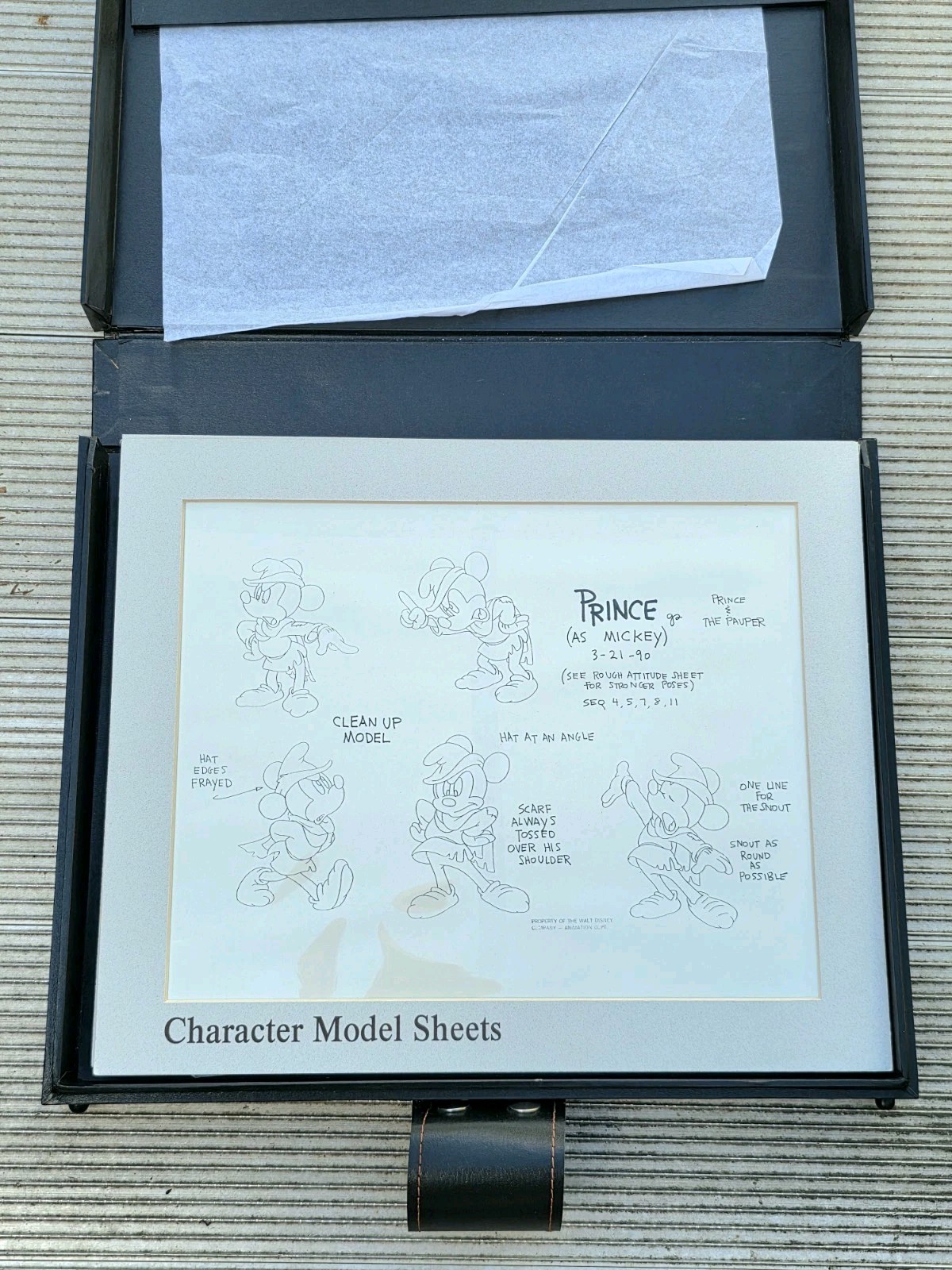 Vtg Prince As Mickey Walt Disney Studios Animation Legacy Portfolio Box Set 1990