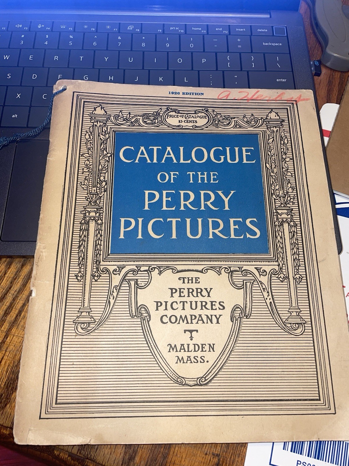 1926 Perry Pictures Catalog COMPLETE KIT w/ Unused 1925 Postal Money Order Form