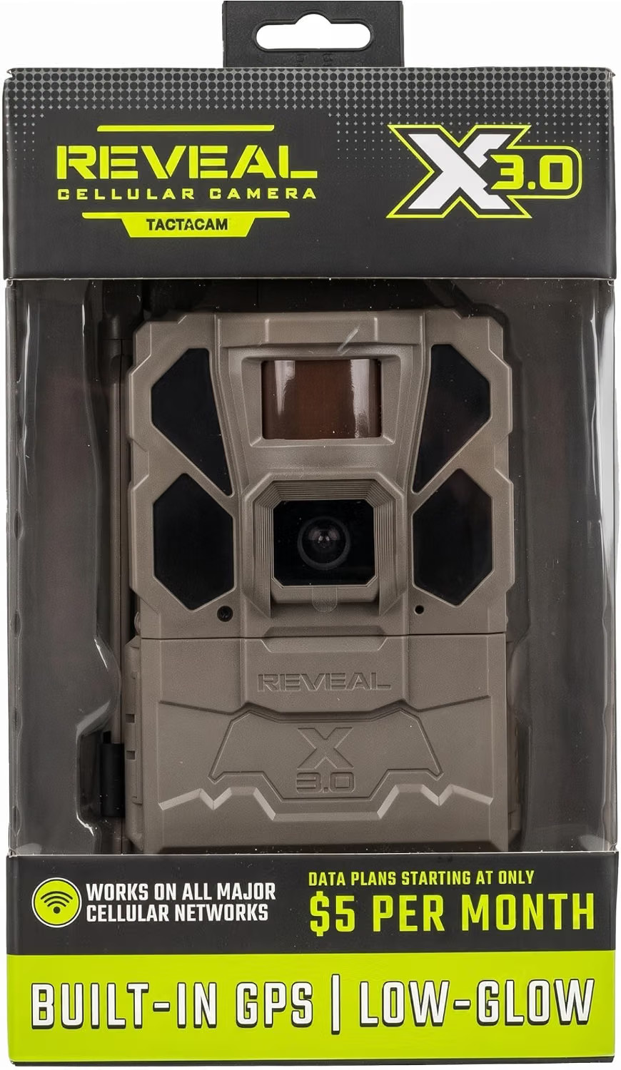 TACTACAM Reveal X 3.0 Cellular Trail Camera, Night Vision, Waterproof TACTACAM Reveal X 3.0 Cellular Trail Camera, Night Vision, Waterproof