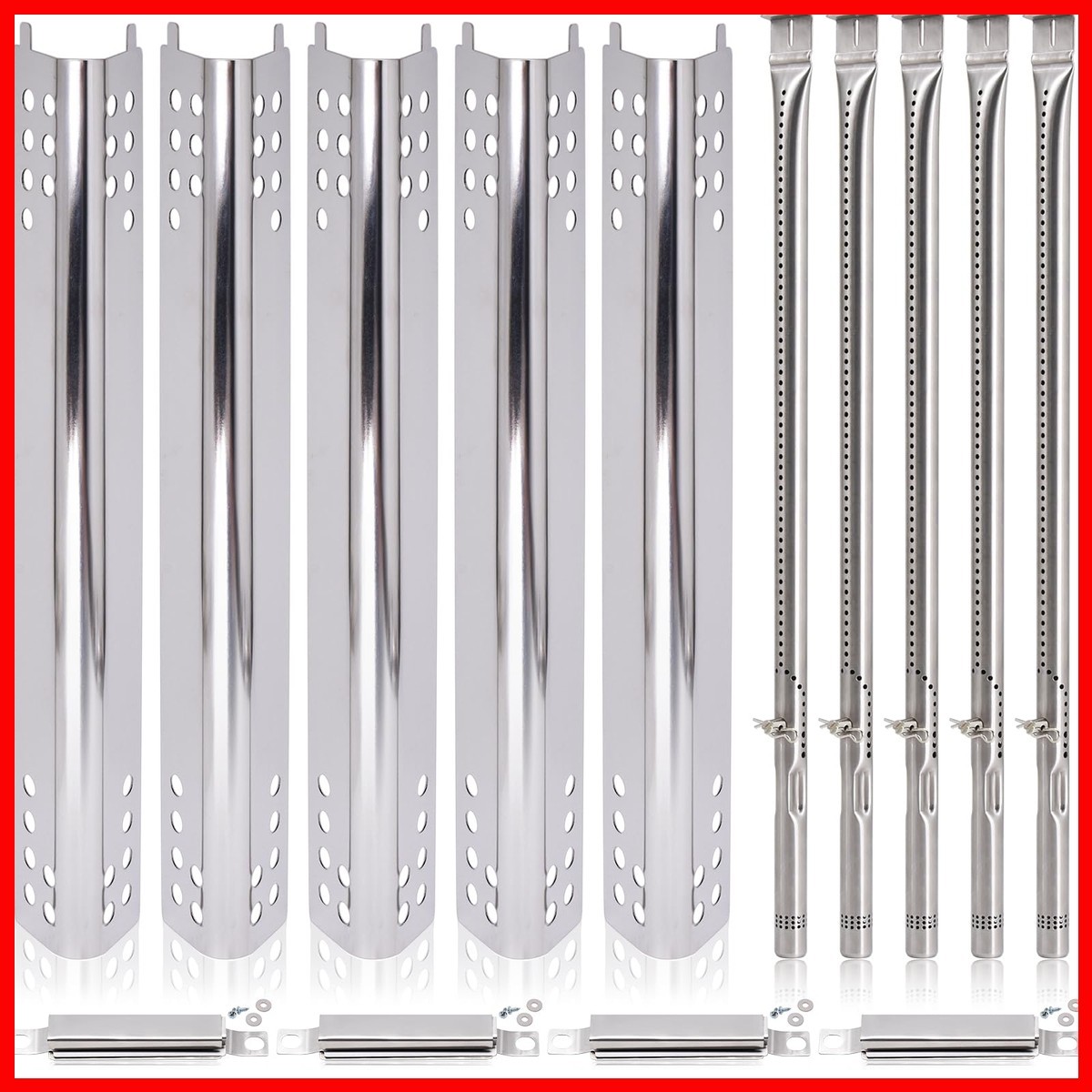 Char-broil Performance 5 Burner Replacement Kit - Burner, Heat Plates