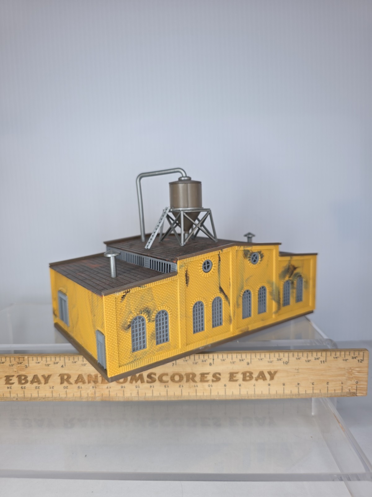 Built Heljan HO Scale B362 Warehouse Industrial Building Train Layout Scenery Built Heljan HO Scale B362 Warehouse Industrial Building Train Layout Scenery