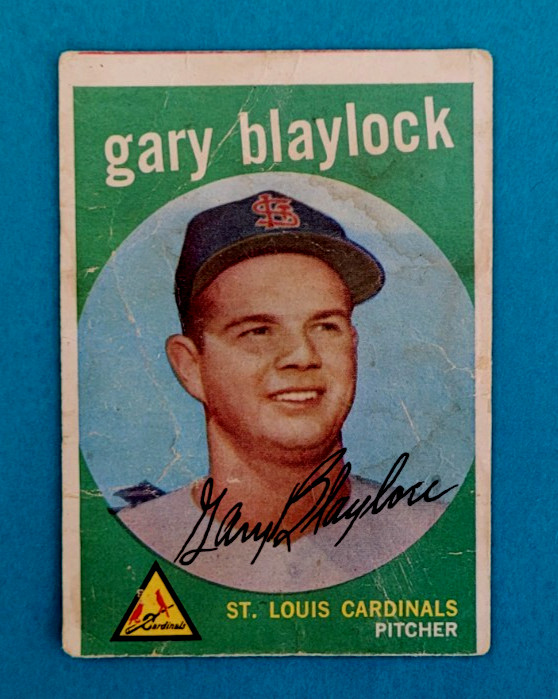 1959 Topps #539 Gary Blaylock St. Louis Cardinals Baseball Card VG/G 1959 Topps #539 Gary Blaylock St. Louis Cardinals Baseball Card VG/G