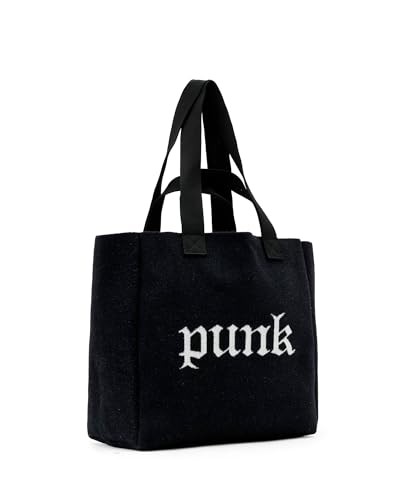 BLACK - ALLSAINTS IZZY PUNK EAST/WEST TOTE, BLACK
