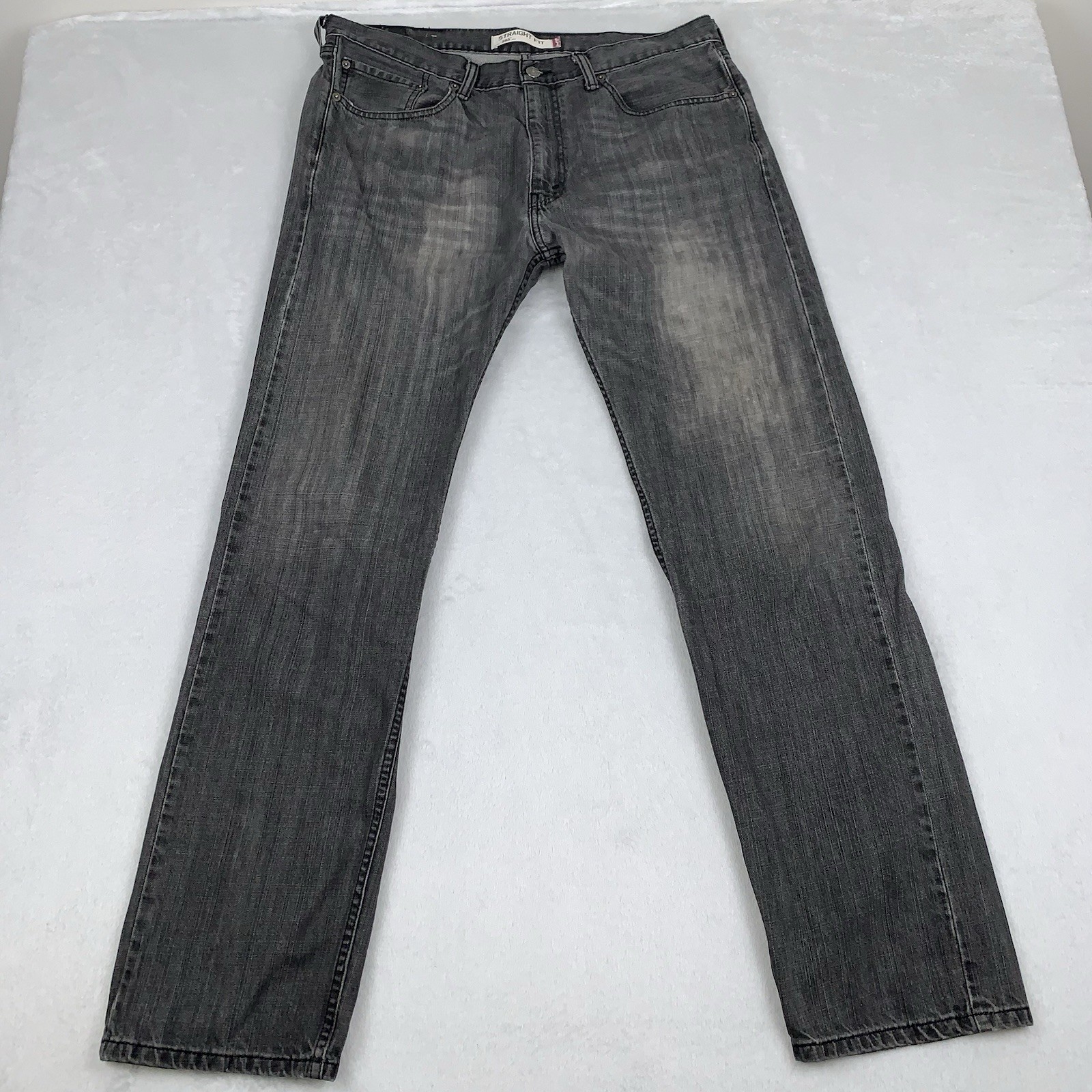 Vintage Levi’s 505 Dark Straight Fit Jeans 36x34 Faded Distressed Grunge Vintage Levi’s 505 Dark Straight Fit Jeans 36x34 Faded Distressed Grunge