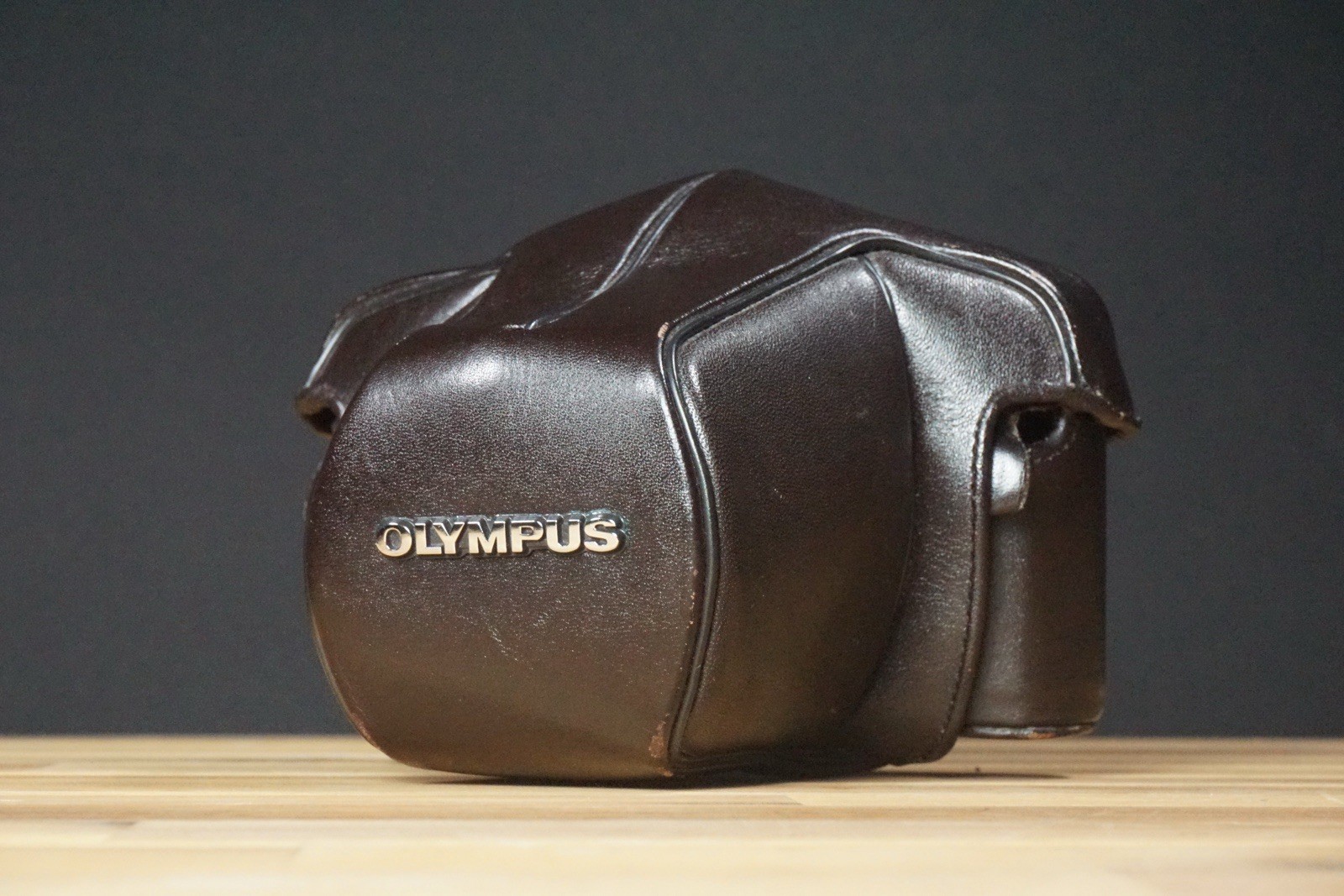 Olympus Brown Ever-Ready Leather Camera Case Excellent Vintage Condition