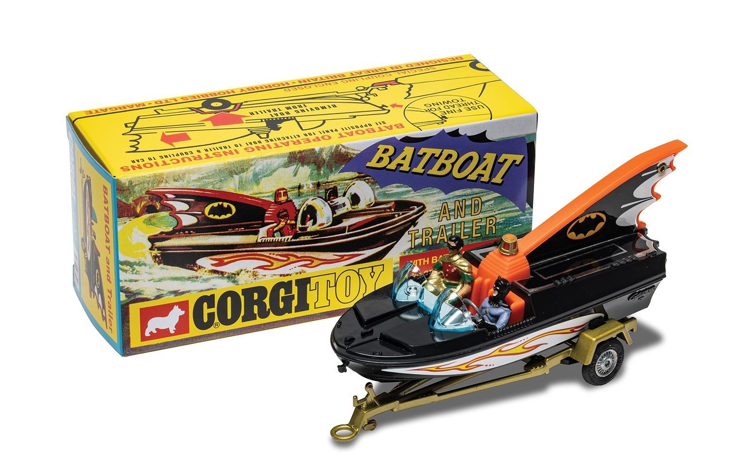 Corgi CD54321062 Corgi Toys 107 - BatBoat With Batman & Robin Corgi CD54321062 Corgi Toys 107 - BatBoat With Batman & Robin