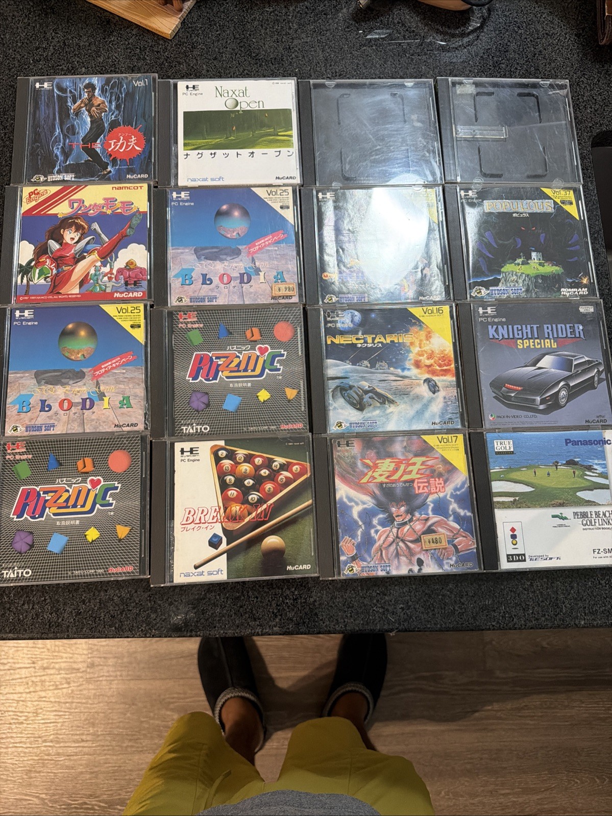 PC Engine Game Art Work And Cases Lot Of  16 PCE Japan *US Seller No Games I