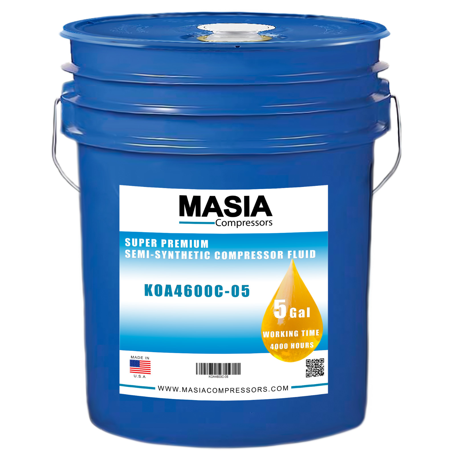 Pro Tec Doosan Lubricant 36899698 for Portable Compressors - 4000 Hours - 5-gal