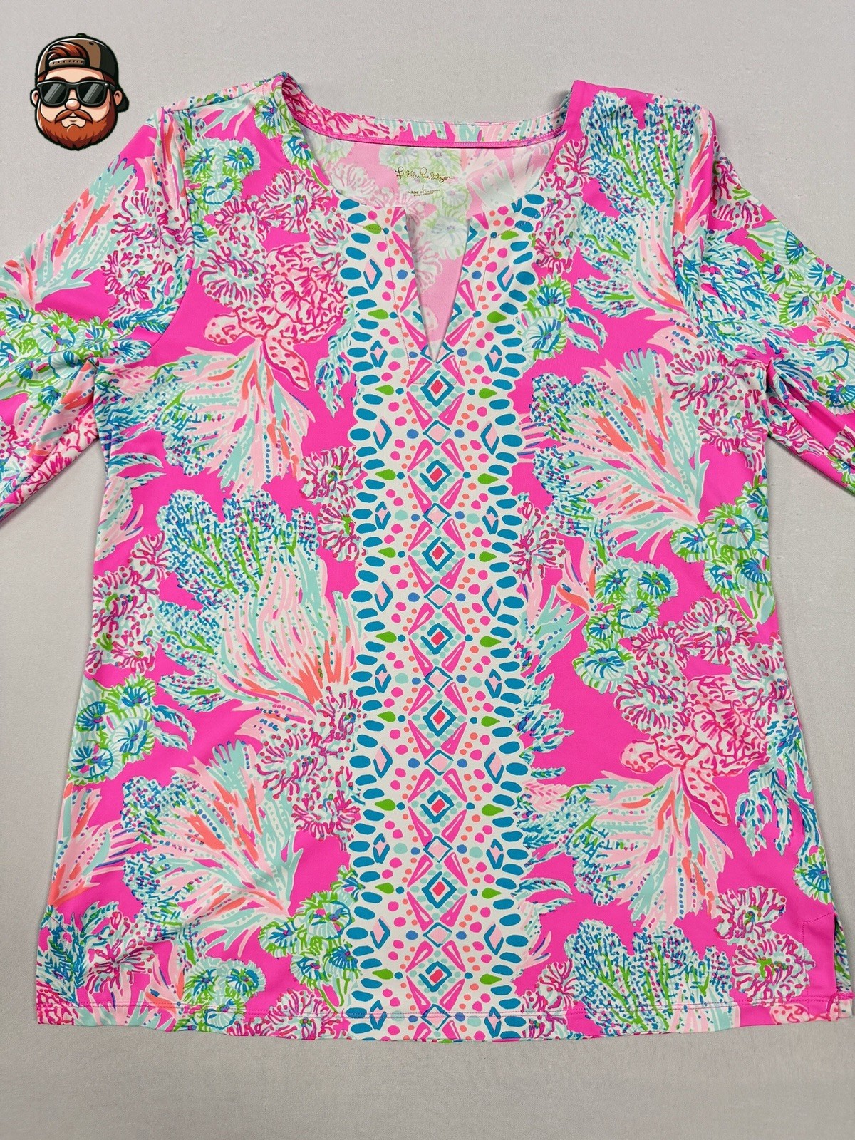 Lilly Pulitzer Karina ChillyLilly Tunic Top Large Seaing Things Resortwear Lilly Pulitzer Karina ChillyLilly Tunic Top Large Seaing Things Resortwear