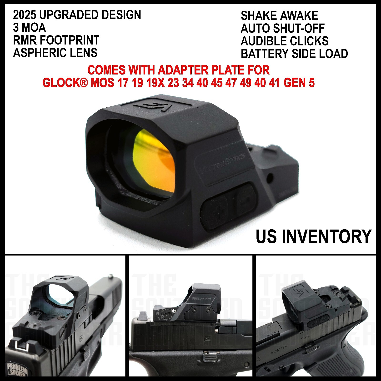 2025 VECTOR OPTICS SHAKE AWAKE RED DOT OPTIC WITH RMR FOOTPRINT AND WEAVER MOUNT